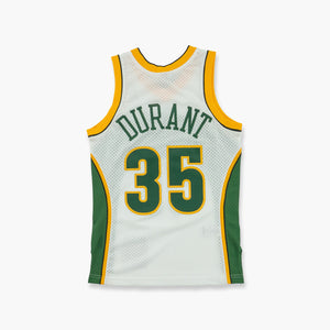 Seattle Supersonics Kevin Durant #35 Yellow Swingman Jersey Adult Size  S-XXL