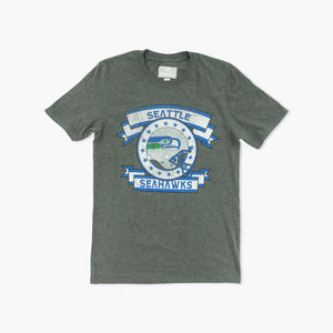 Seattle Seahawks Atlas Blue Logo Distressed T-Shirt – Simply Seattle