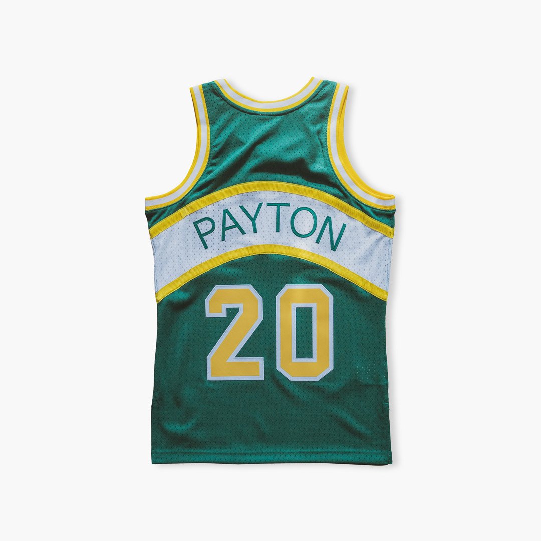 Oklahoma City Thunder 20 Gary Payton Soul Swingman Stitched Green Jersey Cheap