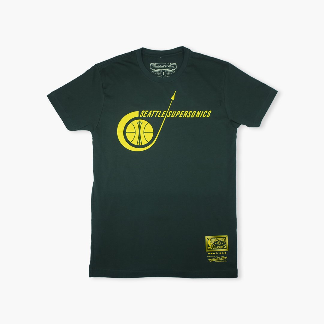 T-Shirt - Seattle SuperSonics Dark Green Rocket Ship Premium T-Shirt