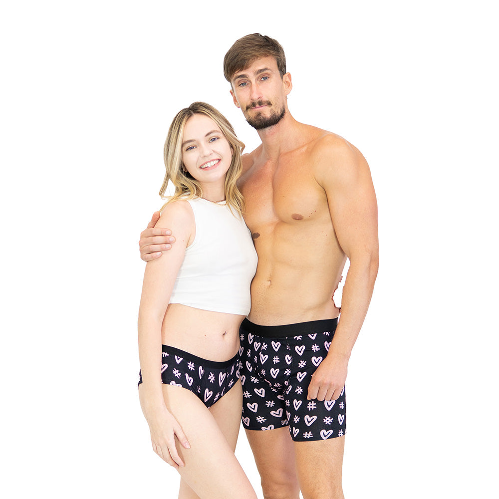Warriors & Scholars W&S Matching Underwear for Couples - Couples Matching  Undies, Love, Love, 3X-Large : : Clothing, Shoes & Accessories