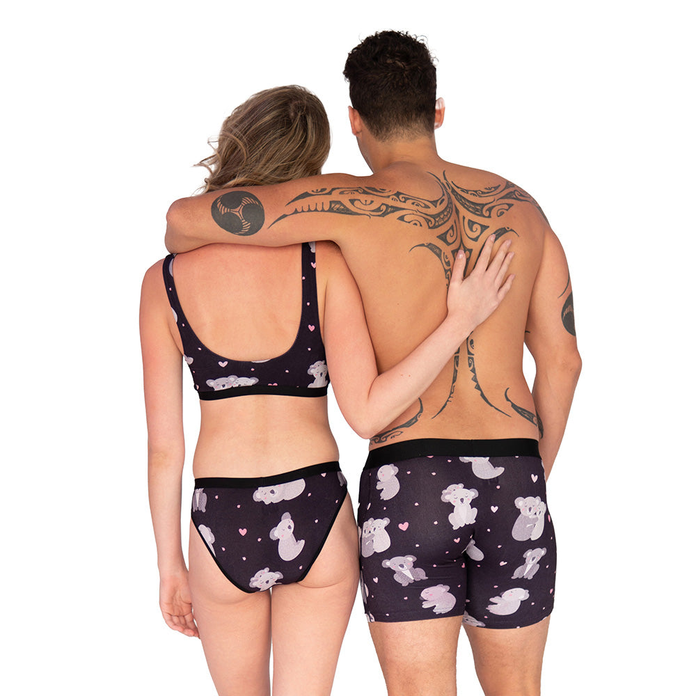 Warriors & Scholars W&S Matching Underwear for Couples - Couples Matching  Undies, Plaid Print