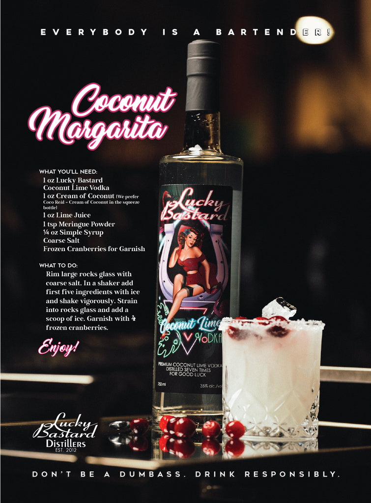 Lucky Bastard Coconut Margarita Cocktail Recipe