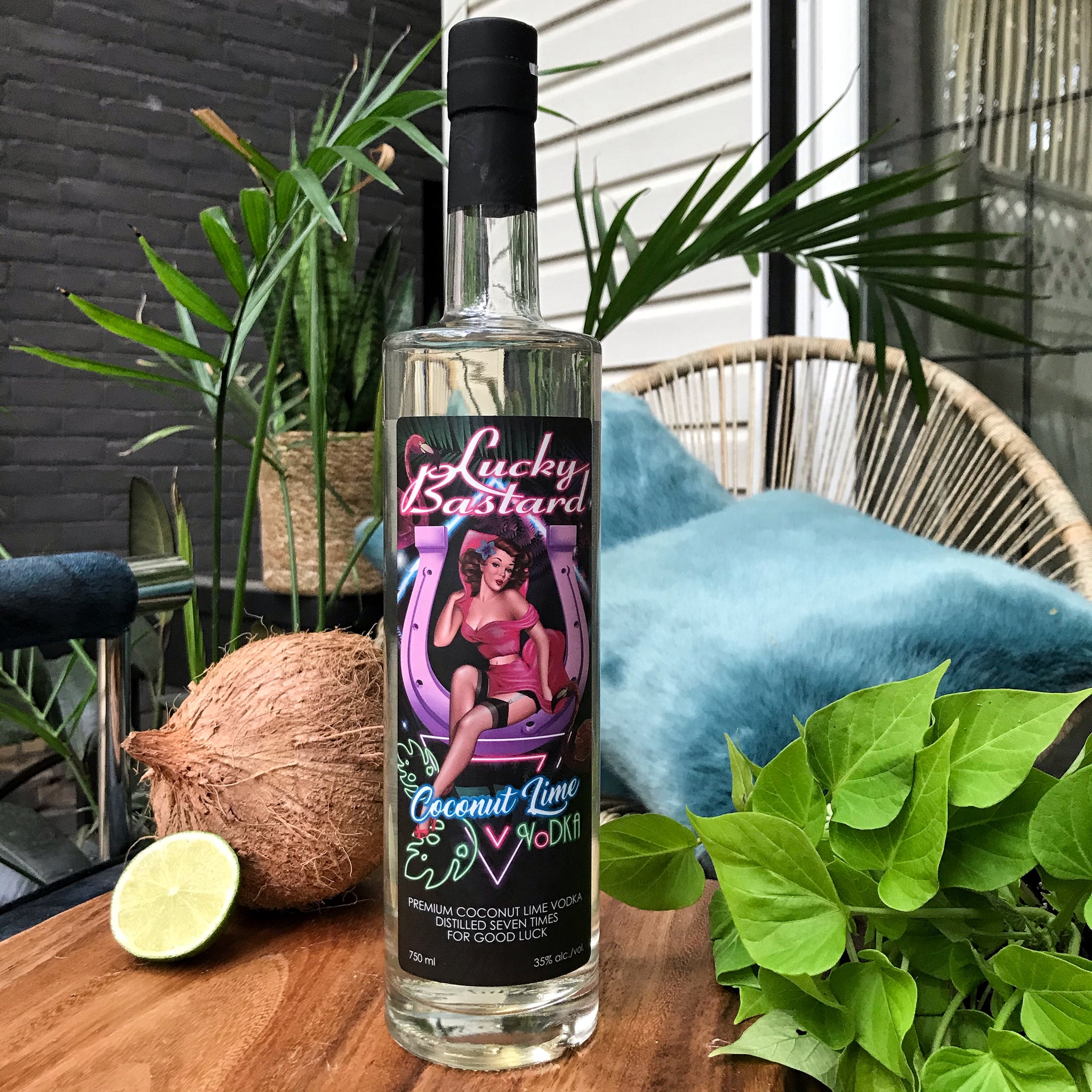 Lucky Bastard Coconut Lime Vodka – Lucky Bastard Distillers
