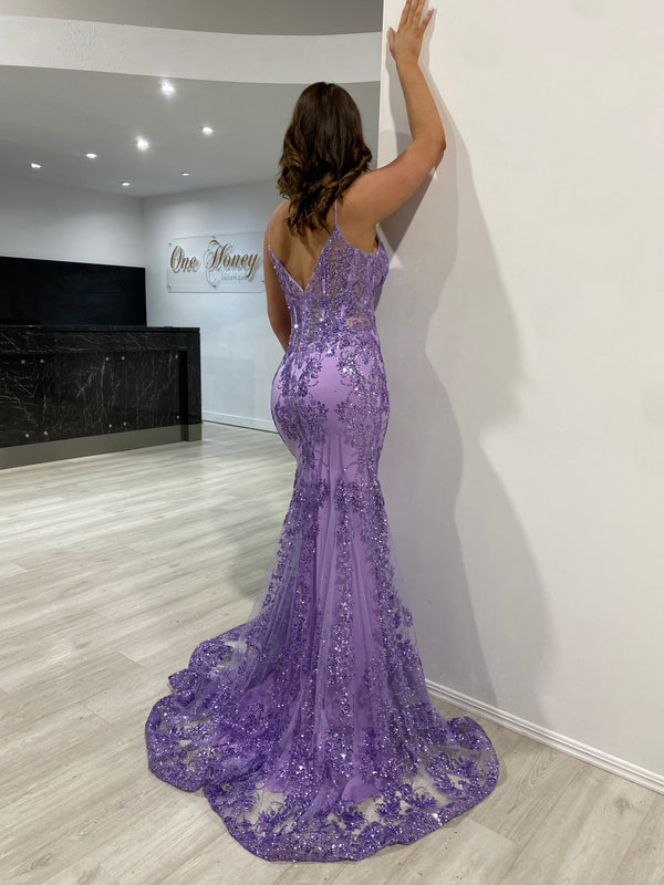 Buy Purple Dresses & Sequin Gowns Online at One Honey Boutique