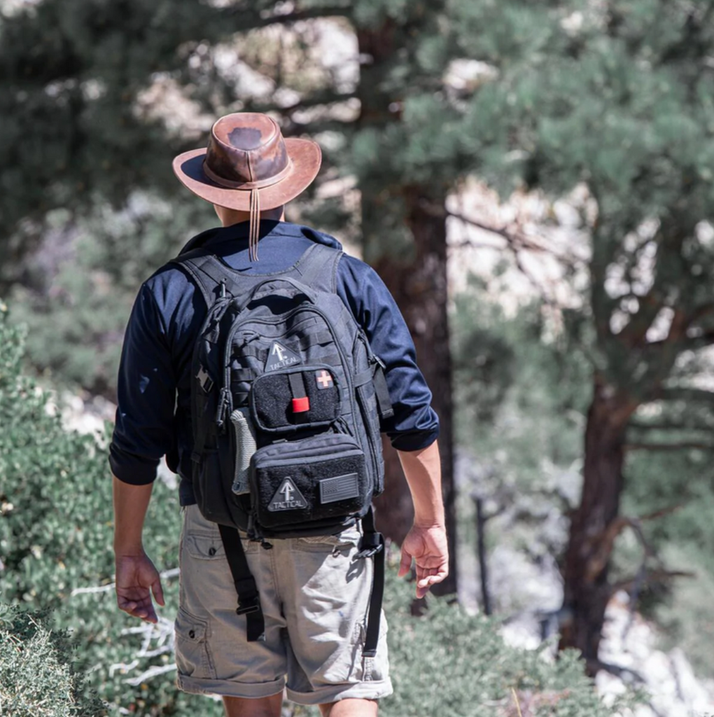 If you’re going on a spring hike, you can keep your spring camping gear secured in a tactical backpack⁠—one of the best ways of getting organized for the outdoors.