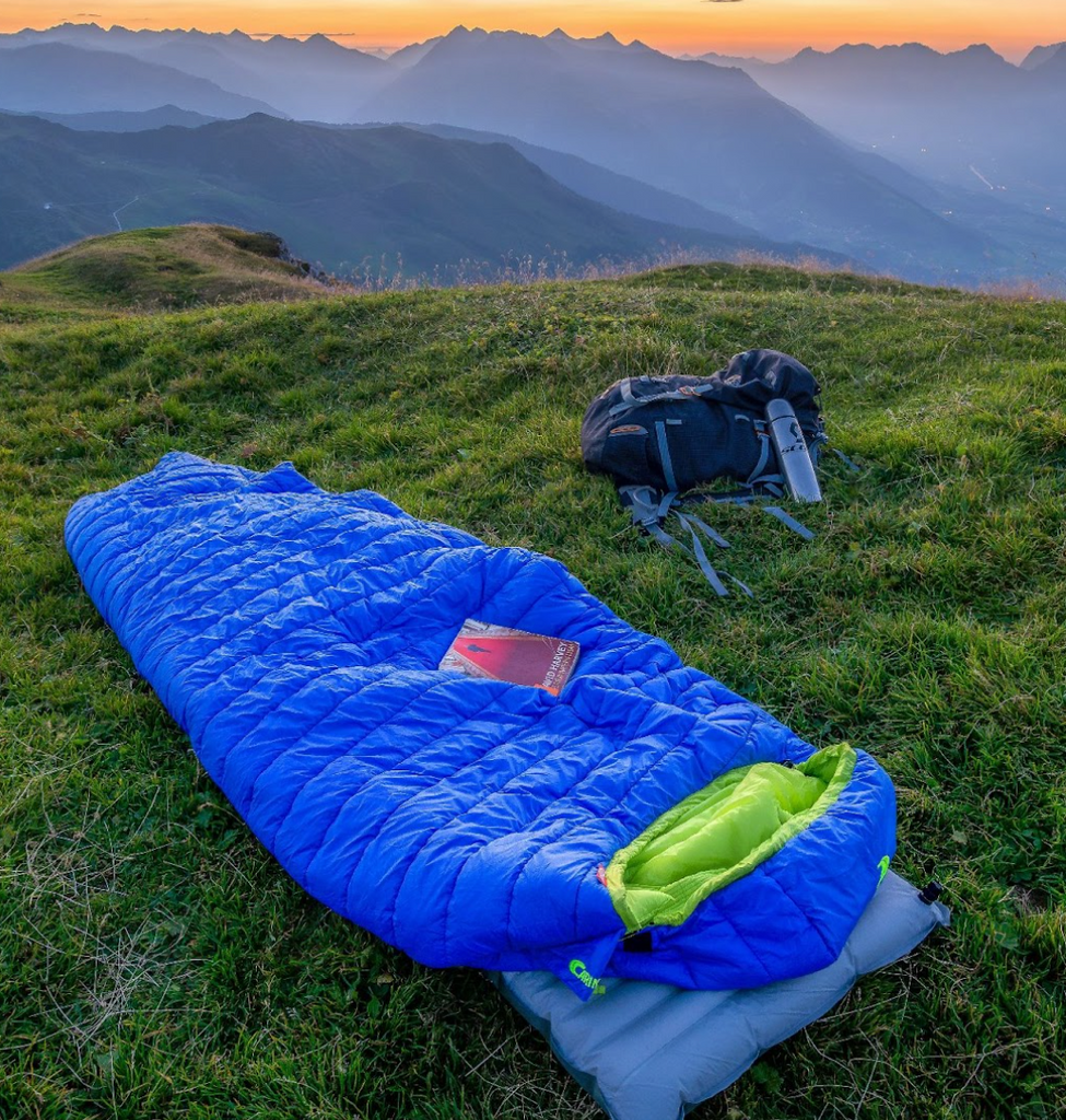 You’ll want to pack a sleeping bag for your camping trip. Take note of the sleeping bag’s ISO temperature rating, which lets you know how well it can keep you warm.