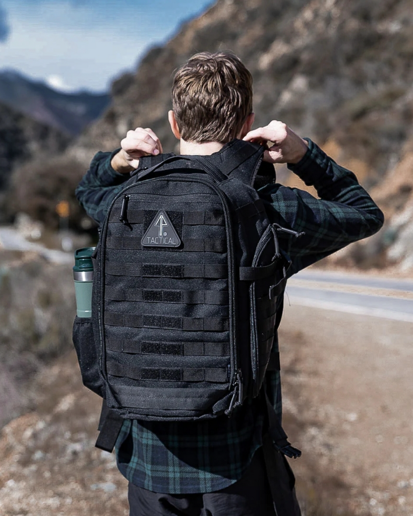 The tactical backpack also makes for a sturdy hiking bag.