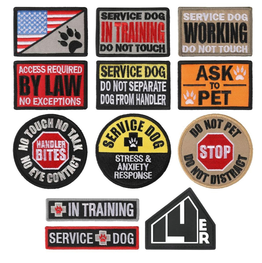 Cool and informative service dog morale patches