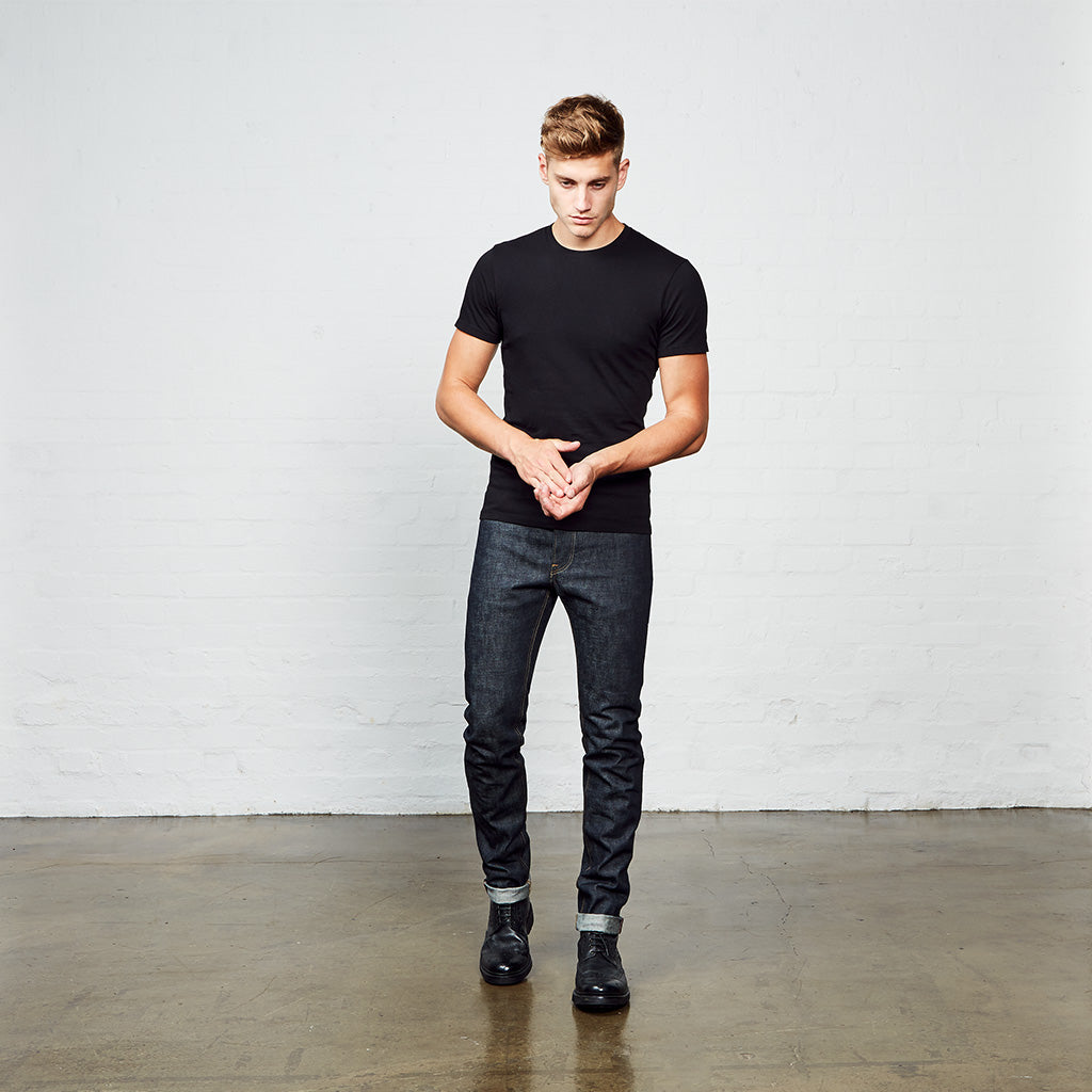 skinny selvedge denim mens