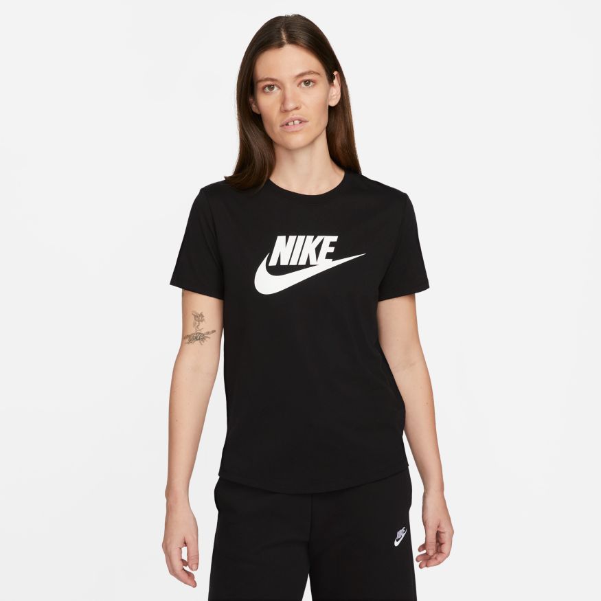 Womens Nike Sportswear Essential Logo T-Shirt - DX7906 – The Sports Center