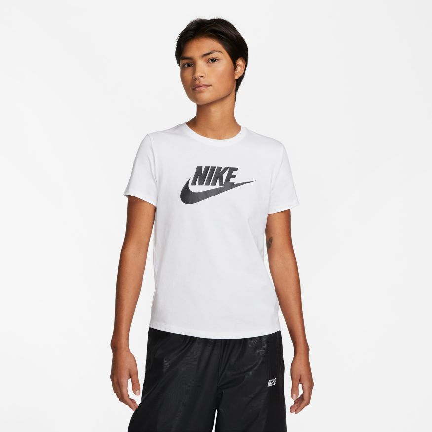 Womens Nike Sportswear Essential Logo T-Shirt - DX7906 – The Sports Center
