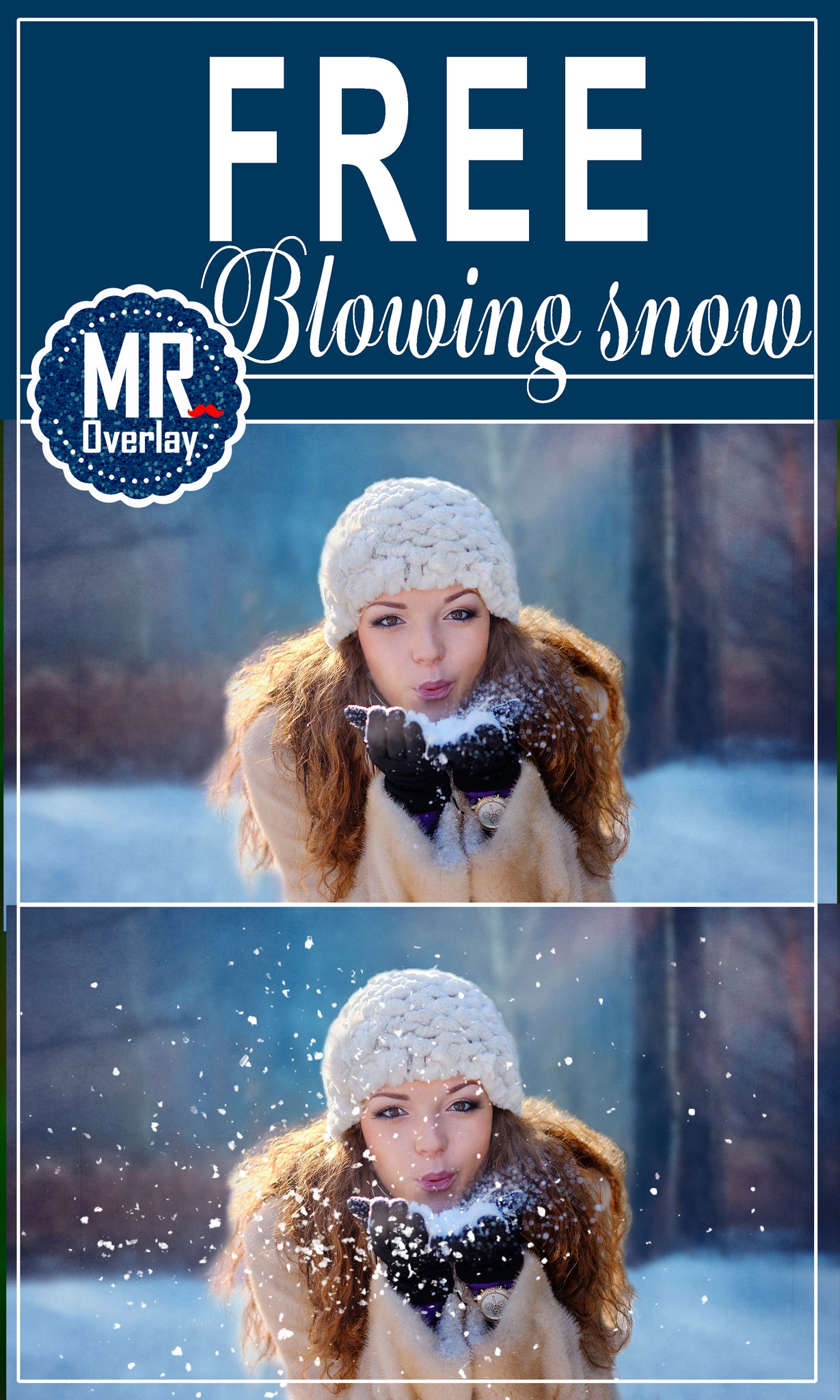 blowing snow overlay free
