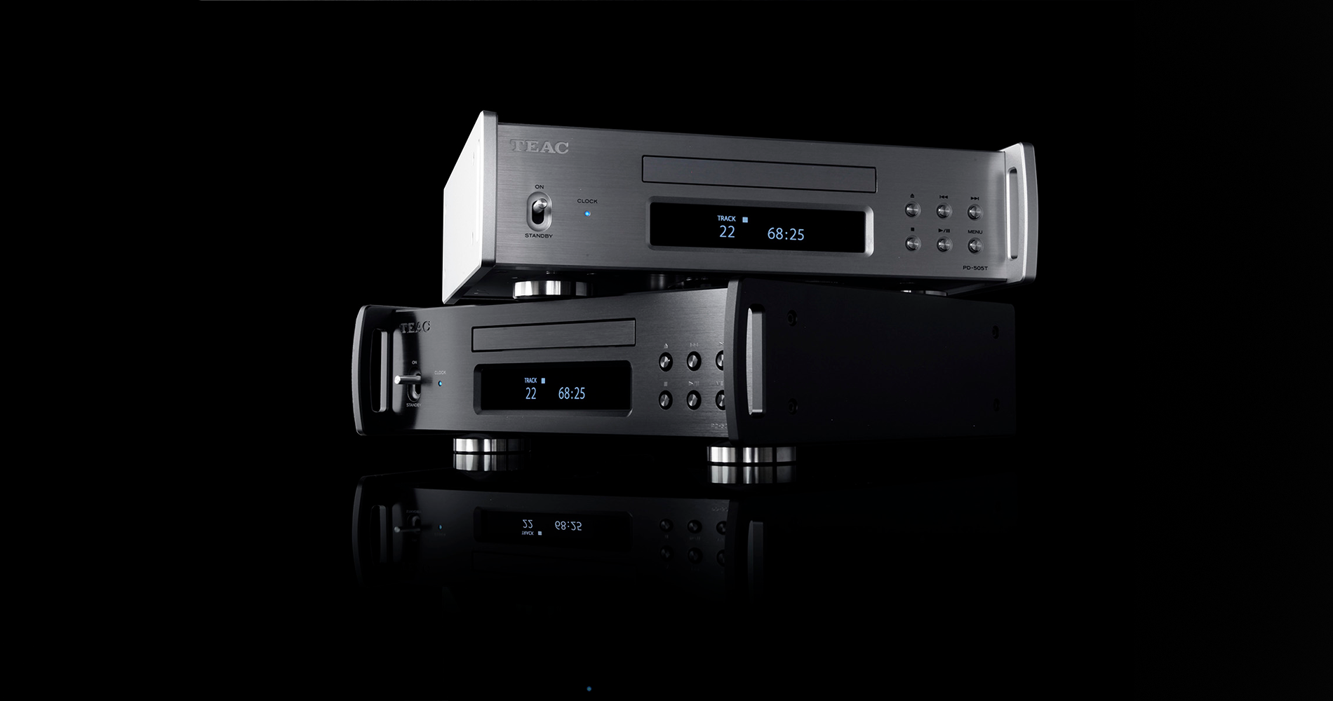 TEAC PD-505T CD Transport Angled View
