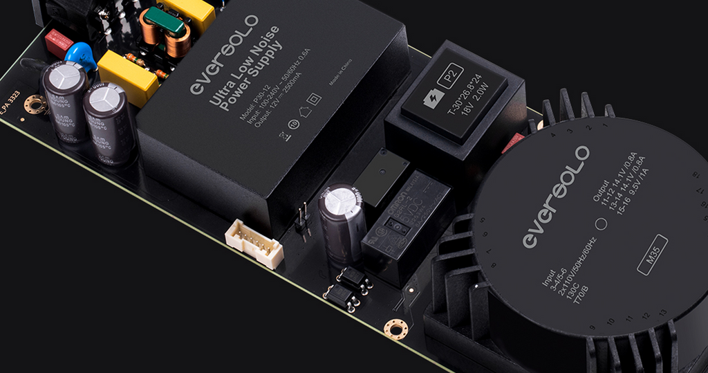 Eversolo DMP-A8 Streamer, Digital Audio Player, DAC, and Preamp Power Supply