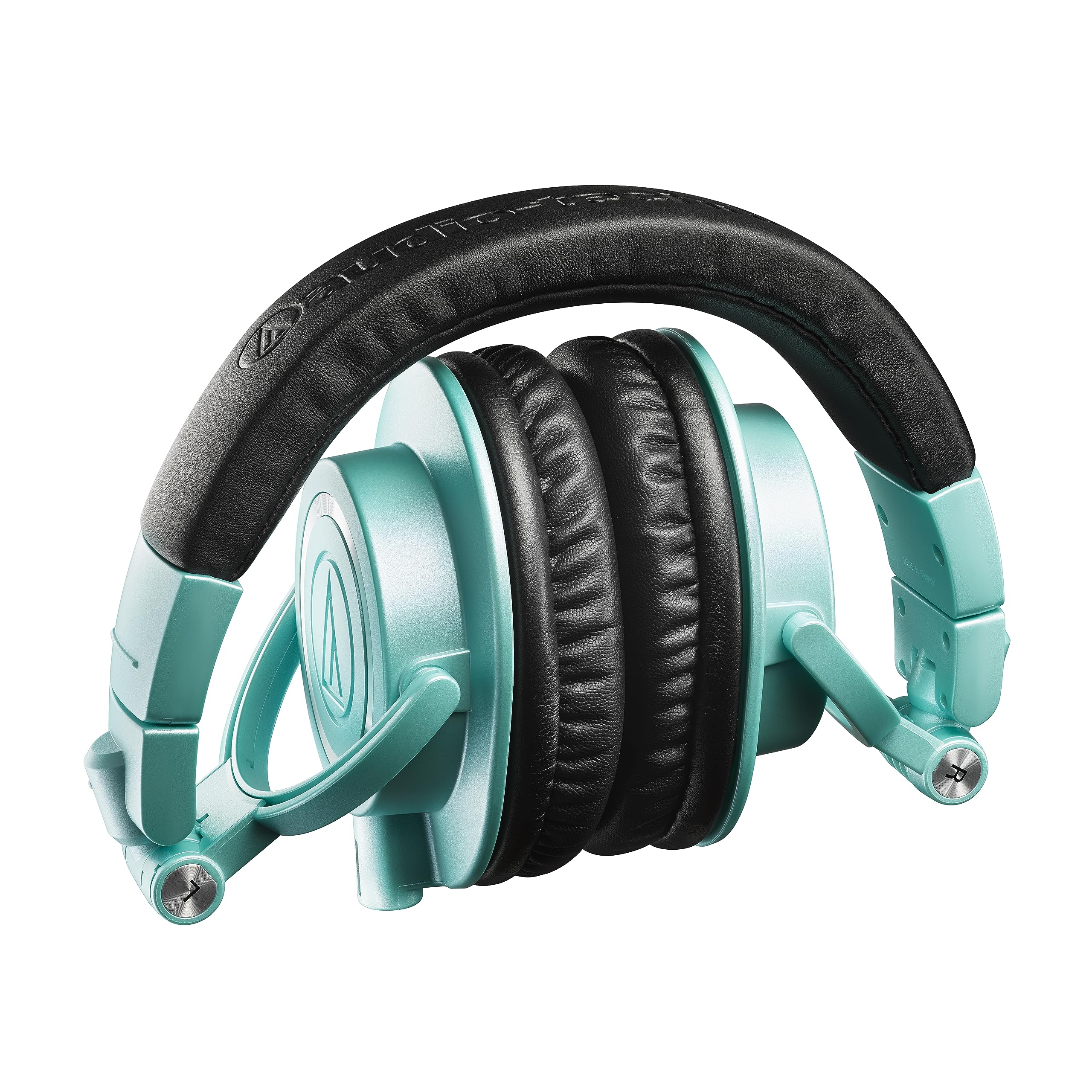 Audio-Technica ATH-M50xIB Limited Edition Ice Blue Headphones Folded