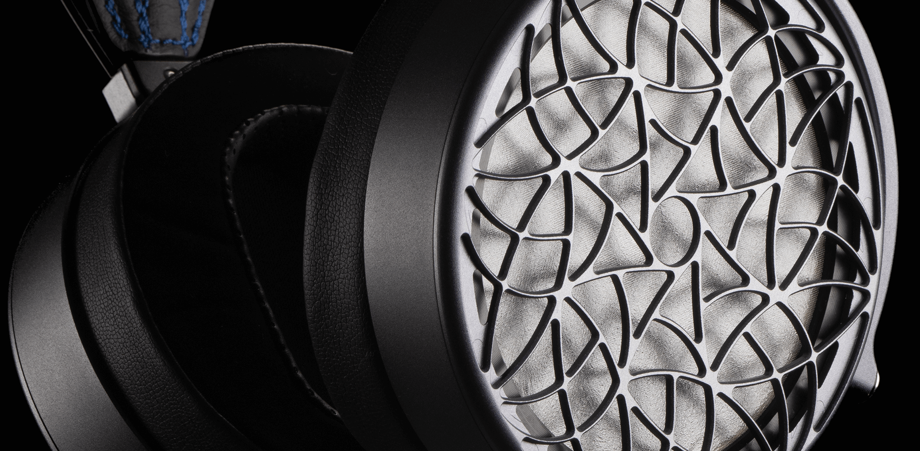 Detail photograph of Dan Clark Audio Corina's earcup's industrial design.