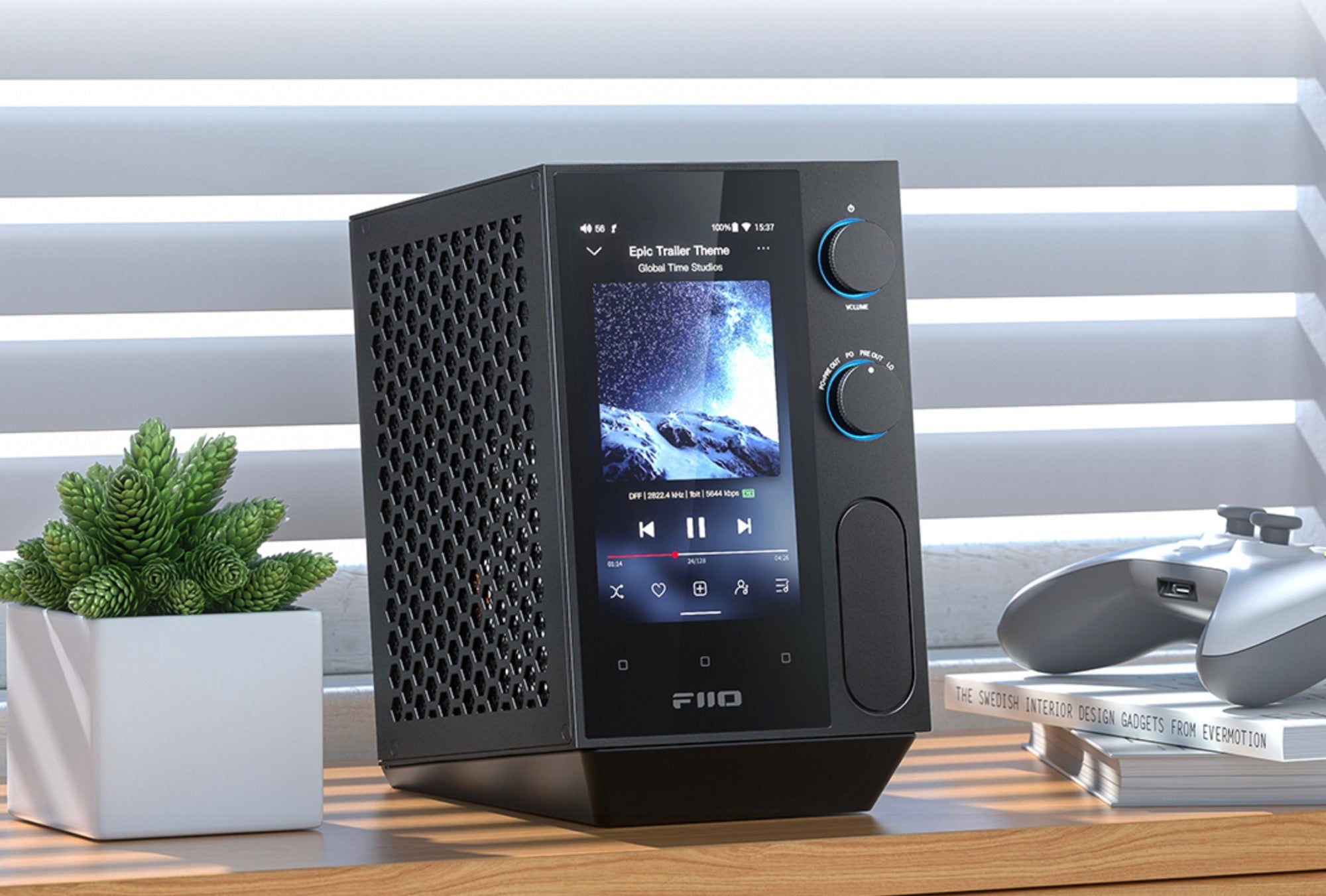 FiiO R7 All-in-One Player, Streamer, and Headphone Amp/DAC Lifestyle Photo