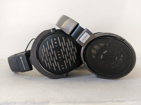 Beyerdynamic DT 1990 Pro and Sennheiser HD650 open back studio headphones audiophile