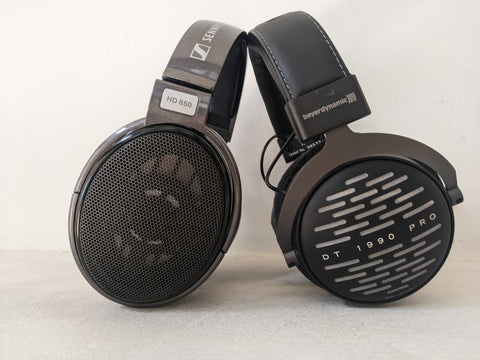 Beyerdynamic DT1990 Pro Sennheiser HD650 open-back over-ear reference mixing headphones balanced sound