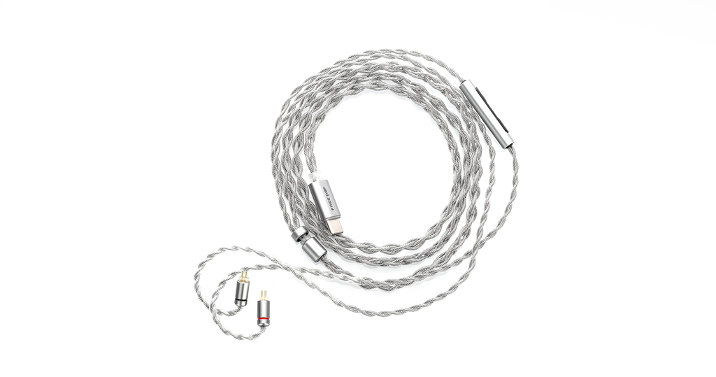 MoonDrop Free DSP USB-C In-Ear Headphone Upgrade Cable In The Box