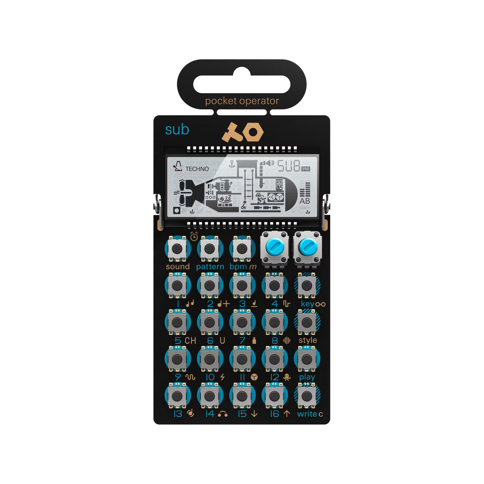 Teenage Engineering PO-14 Sub Bass Line Micro Synthesizer Front View