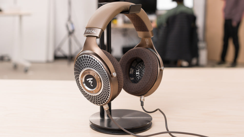 Focal Clear Mg Headphones on Stand