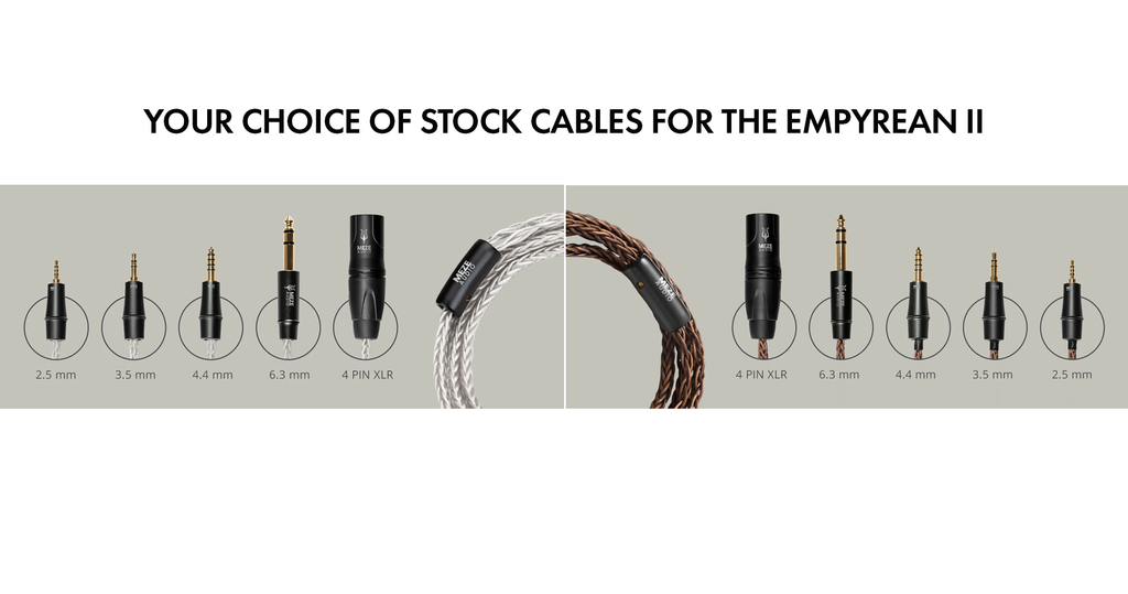 Meze Empyrean II Hybrid Array Planar Magnetic Headphones Cable