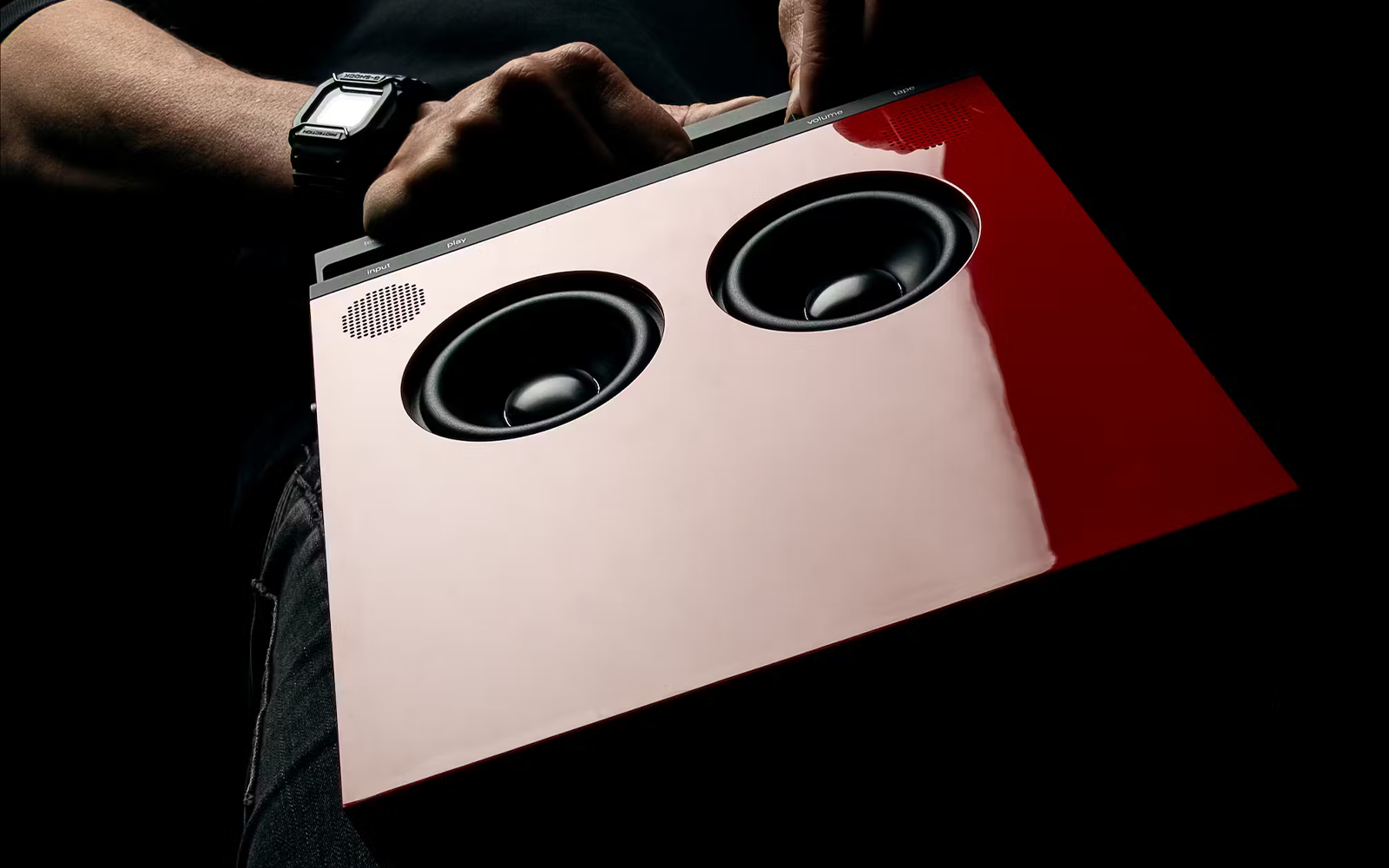 Teenage Engineering OB-4 High-Fidelity Bluetooth Loudspeaker In Hand