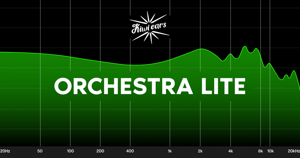 Kiwi Ears Orchestra Lite In-Ear Monitors Frequency Response Graph