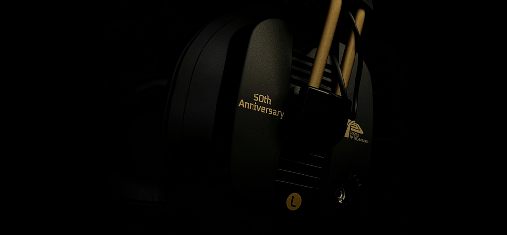 Fostex T50RP 50th Anniversary Limited Edition Semi Open-Back Headphones Face View