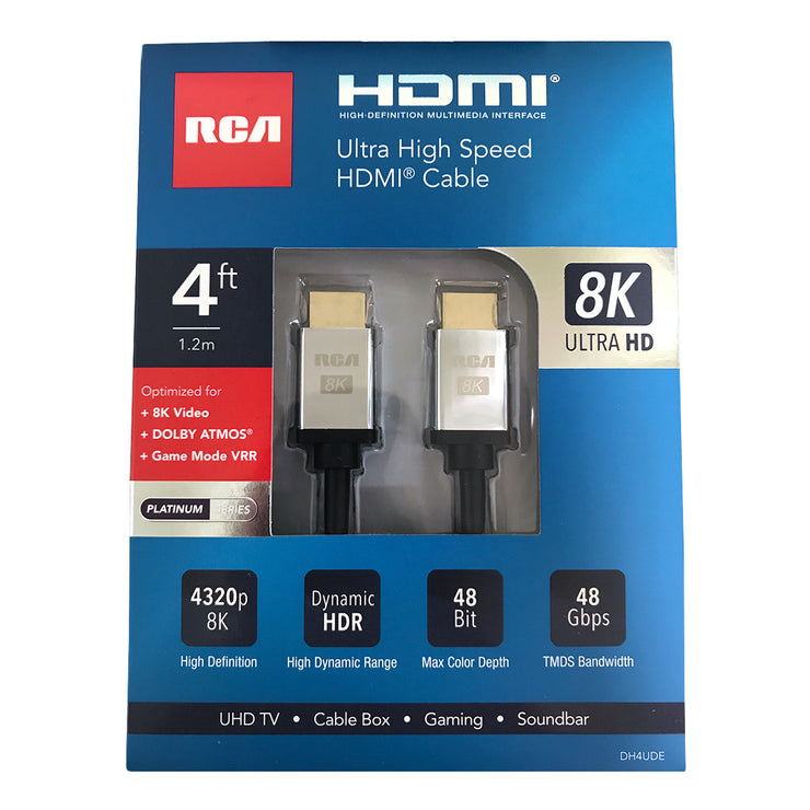 RCA 4 Foot Ultra High Speed 8K HDMI