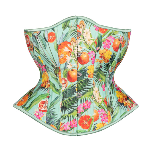 Demi Corset, Hourglass Corset in Powermesh for Comfort - Peach / UK 20 /  US 16 - What Katie Did