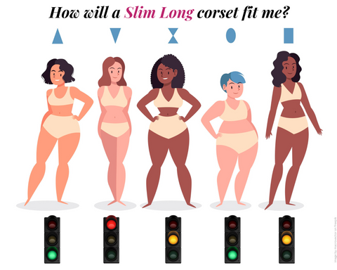 How will the slim long corset fit me