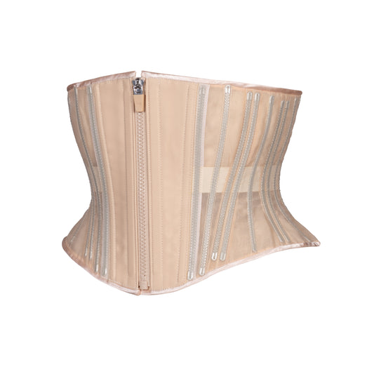 Heavy Duty 26 Double Steel Boned Underbust Cream Cotton Corset – Dress Club  International