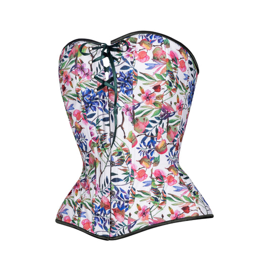 Vintage Flowers in Bloom Corset, Slim Silhouette, Long – Timeless Trends