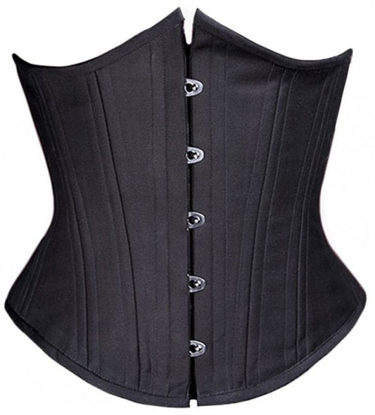 Black Cashmere Overbust Corset, Slim Silhouette, Regular – Timeless Trends