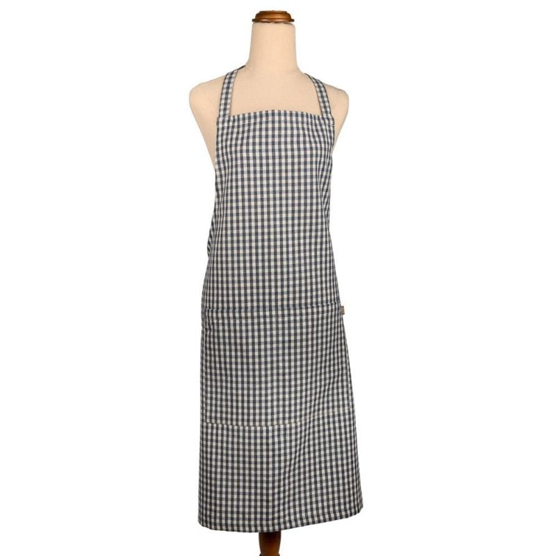 Raine & Humble Gingham Apron - Blueberry | NZ - Kiwi Family Kitchen