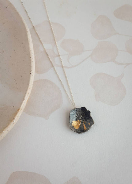 Rose necklace oxidised