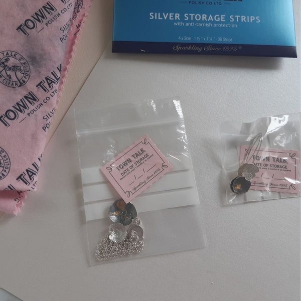 Silver storage anti tarnishing strips