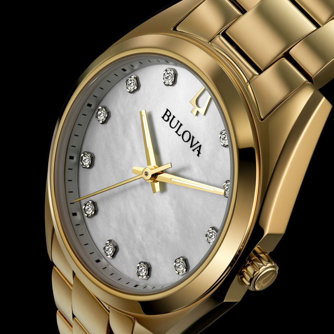 Bulova Surveyor Gold Tone Stainless Steel Automatic Watch | 97A182 