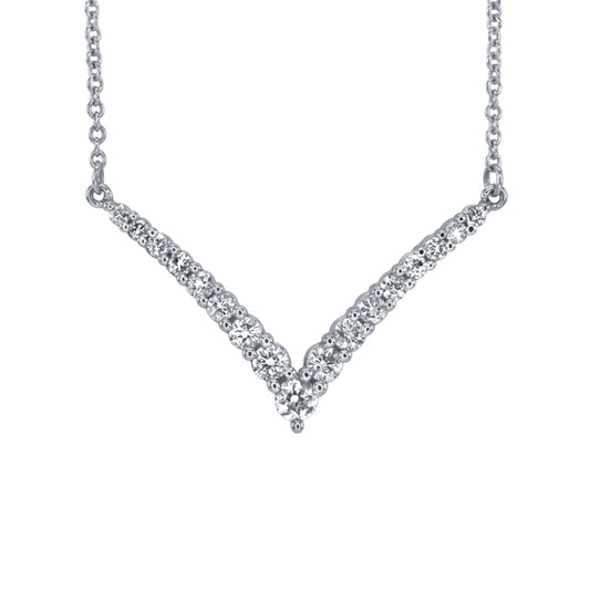 Pearl and Diamond Necklace in 10K White Gold – Ann-Louise Jewellers