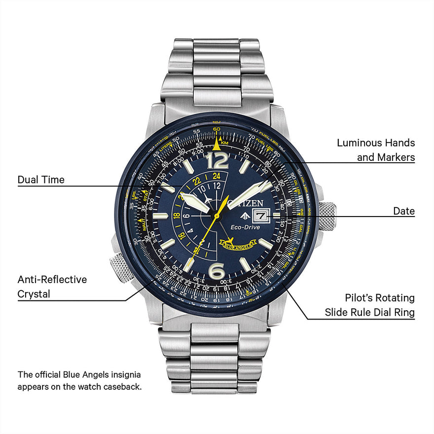 Citizen Eco-Drive Promaster Blue Angels Nighthawk Men's Watch | BJ7006-56L