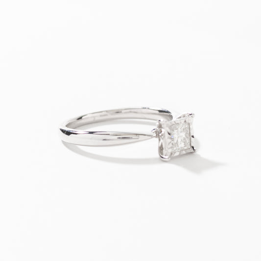 Princess Cut Diamond Engagement Ring in 14K White Gold (0.70 ct tw) –  Ann-Louise Jewellers