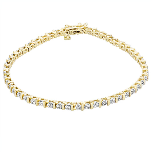 10KT Rose Gold 1 Carat TW Diamond Tennis Bracelet BRA-DIA-0357