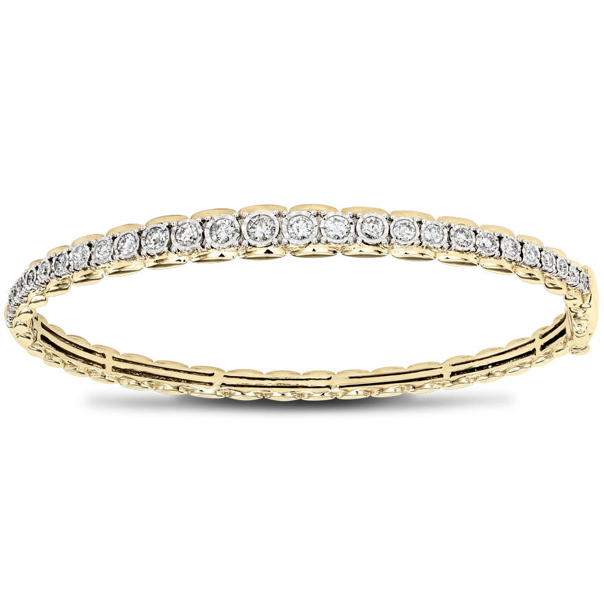 10k yellow gold bangle bracelet