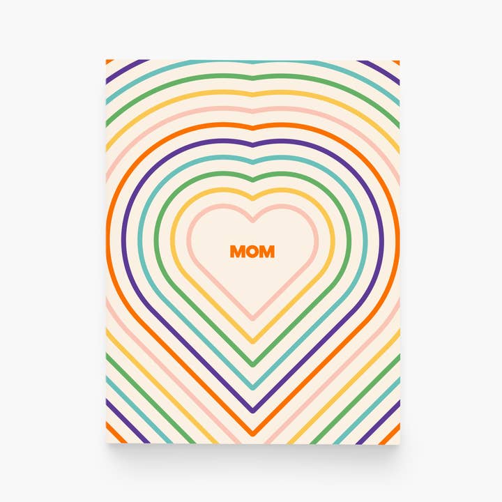 Mom Hearts Greeting Card