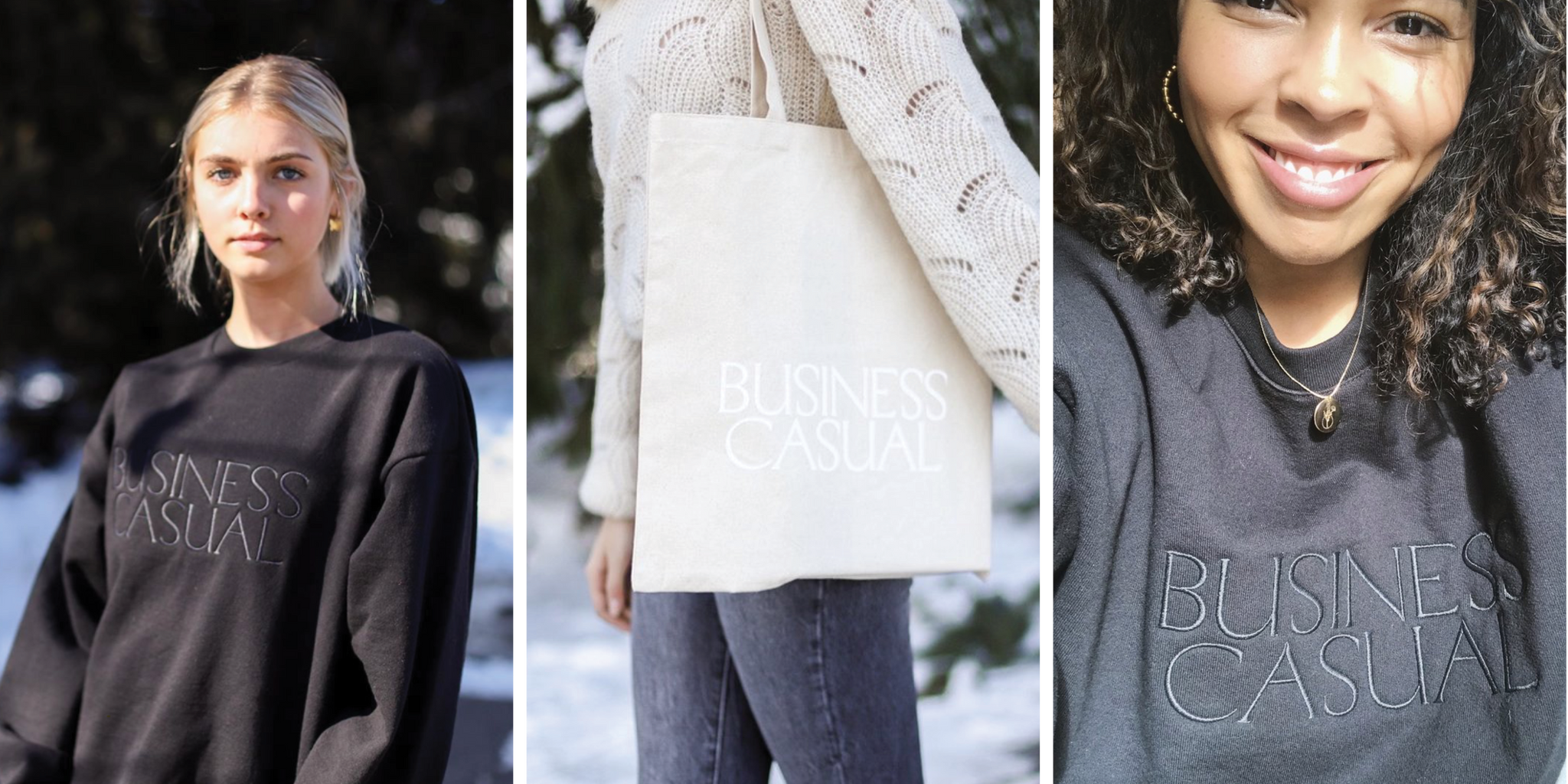 Business Casual Sweater & Tote Golden Rule