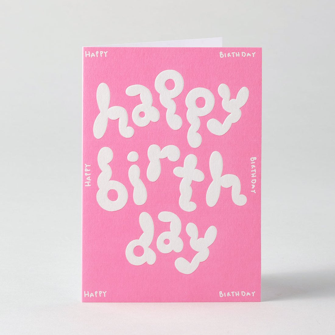 Happy Birthday Embossed Greeting Card