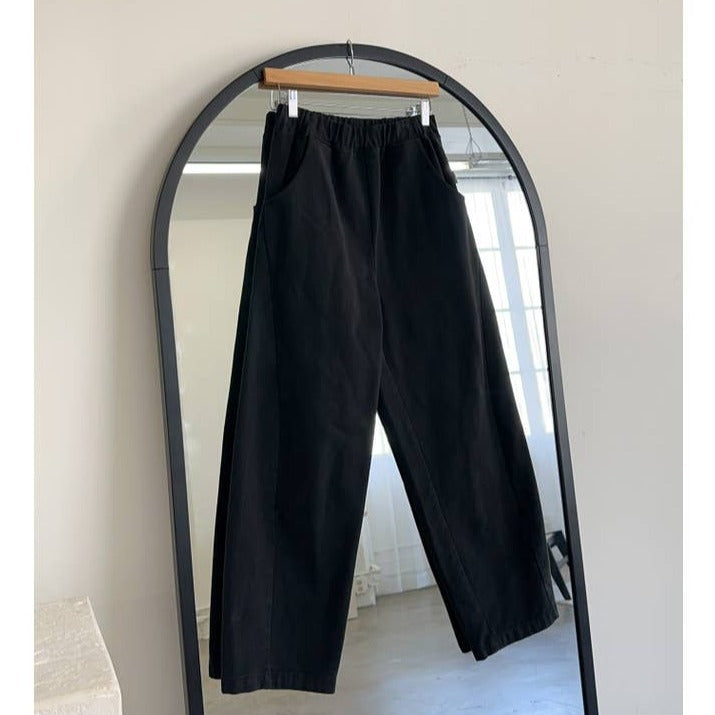 Long Arc Pants in Black Canvas